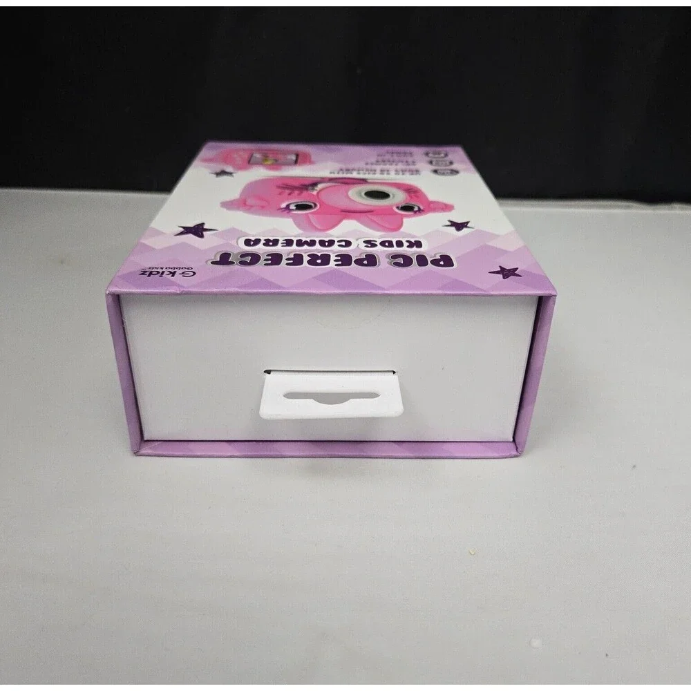 G-Kidz Pic Perfect Kids Camera 50 Pictures Frames Filters Games Pink Open Box